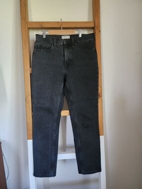 Everlane Original Cheeky High-Rise Faded Black Jeans - 28 Regular